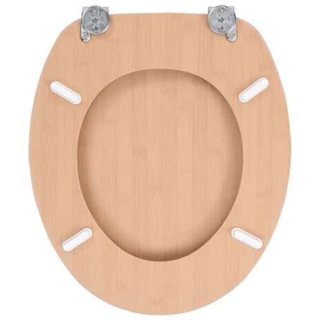 Toiletbrillen 2 st met deksels bamboeontwerp MDF 8719883691596 6