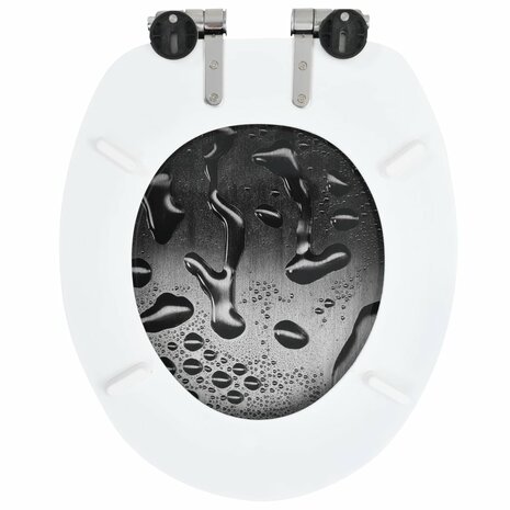 Toiletbrillen 2 st met soft-close deksels MDF druppelontwerp 8719883691657 6