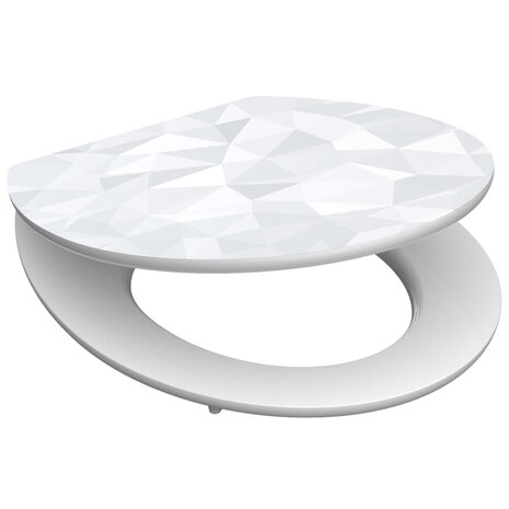 SCHÜTTE Toiletbril met soft-close DIAMOND MDF hoogglans 4008431805450 4