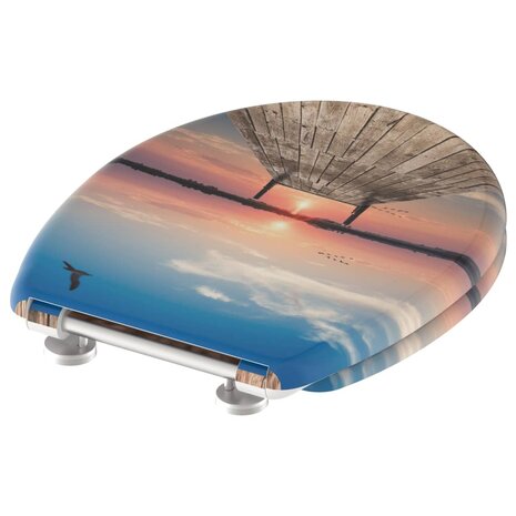 SCHÜTTE Toiletbril met soft-close quick-release SUNSET SKY 4008431823782 4