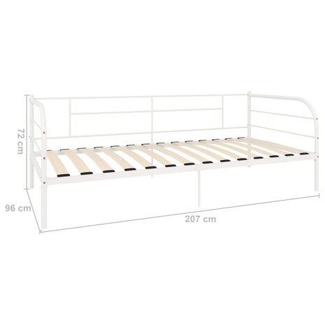 Bedbankframe metaal wit 90x200 cm 8719883989464 8