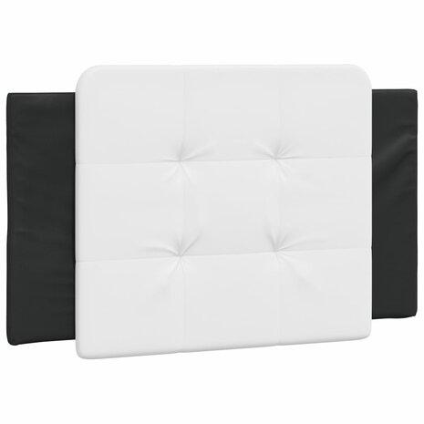 Bed met matras kunstleer zwart en wit 100x200 cm 8721012353336 5
