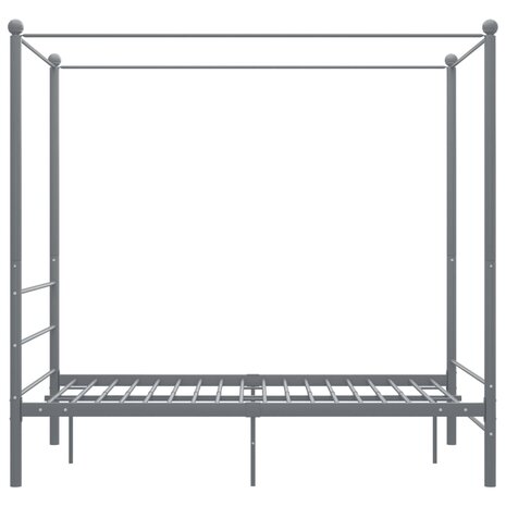 Hemelbedframe metaal grijs 140x200 cm 8720286163771 3