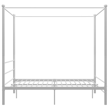 Hemelbedframe metaal wit 160x200 cm 8720286163795 3
