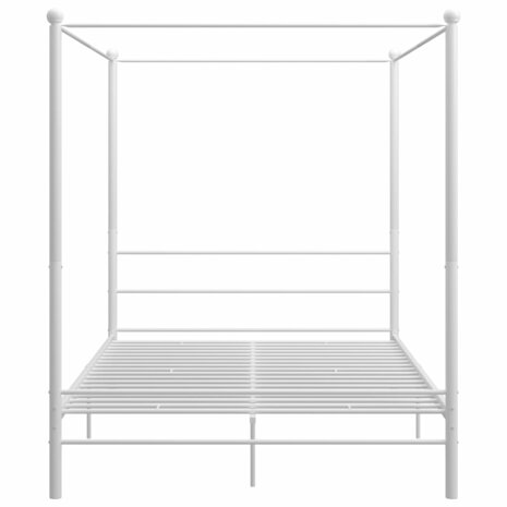 Hemelbedframe metaal wit 160x200 cm 8720286163795 4