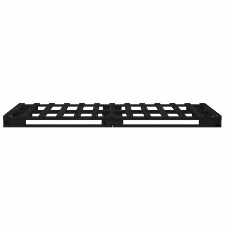 Palletbed massief grenenhout zwart 75x190 cm 8720287140061 6