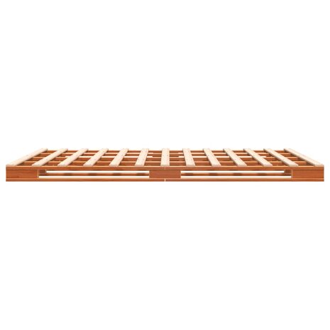 Palletbed massief grenenhout wasbruin 140x200 cm 8721012315297 5