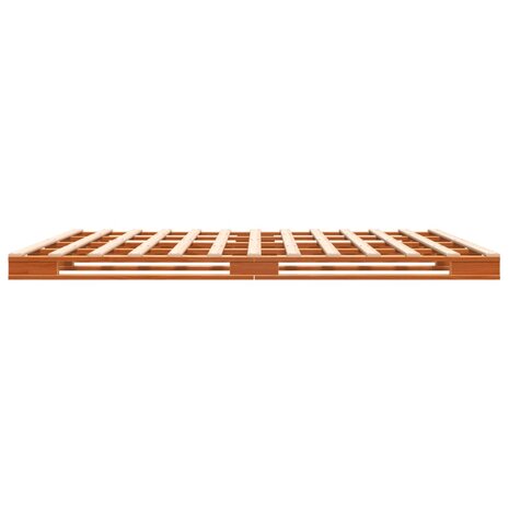 Palletbed massief grenenhout wasbruin 180x200 cm 8721012315303 5