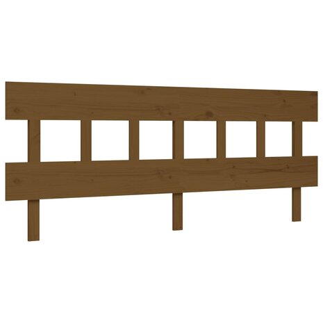 Seniorenbed met hoofdbord massief hout honingbruin 200x200 cm 8720845406097 8