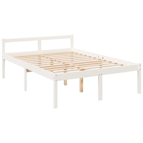 Seniorenbed massief grenenhout wit 140x200 cm 8720286878248 3