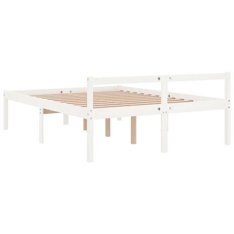 Seniorenbed massief grenenhout wit 140x200 cm 8720286878248 6