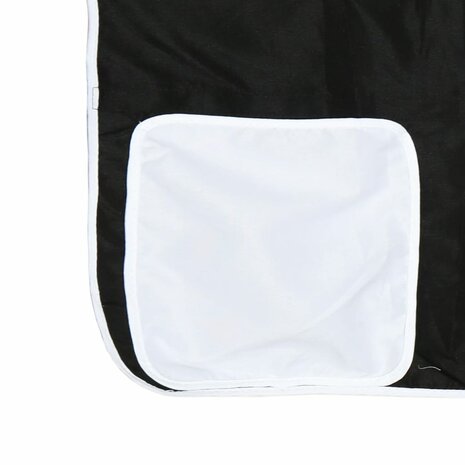 Stapelbed met gordijnen 75x190 cm grenenhout wit en zwart 8721102689536 12