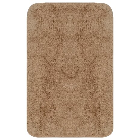 Badmattenset stof beige 3-delig 8718475603436 2