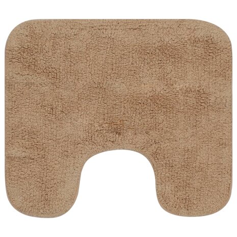 Badmattenset stof beige 2-delig 8718475603511 3