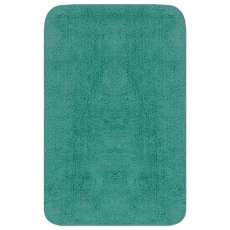 Badmattenset stof turquoise 2-delig 8718475603566 2