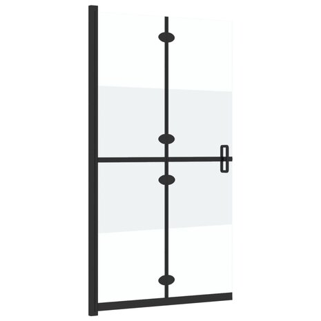 Inloopdouchewand inklapbaar 80x190 cm ESG-glas halfmat 8720286640210 4