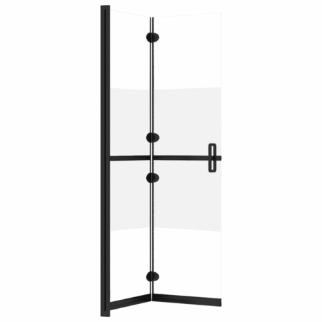 Inloopdouchewand inklapbaar 80x190 cm ESG-glas halfmat 8720286640210 5