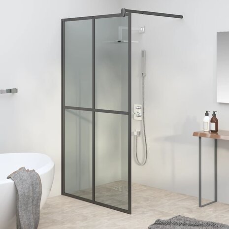 Inloopdouchescherm 100x195 cm donker gehard glas 8720286933367 1