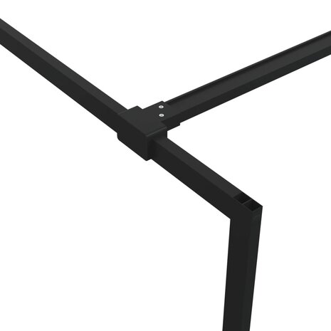 Inloopdouchewand 115x195 cm halfmat ESG-glas zwart 8720287052050 6