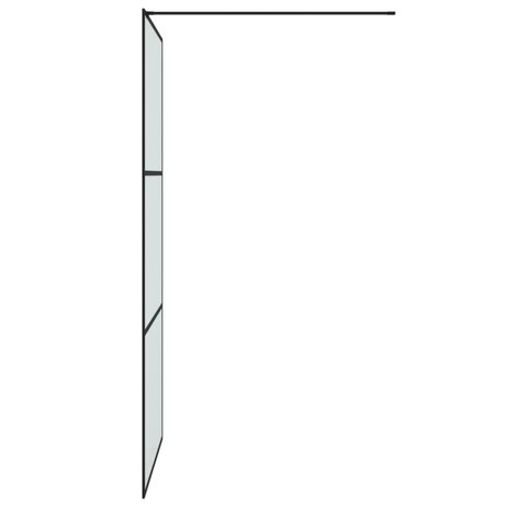 Inloopdouchewand 100x195 cm mat ESG-glas zwart 8720287052098 4