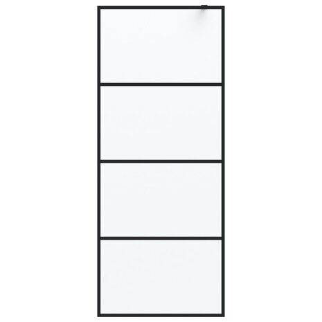Inloopdouchewand 80x195 cm mat ESG-glas zwart 8720287052272 3
