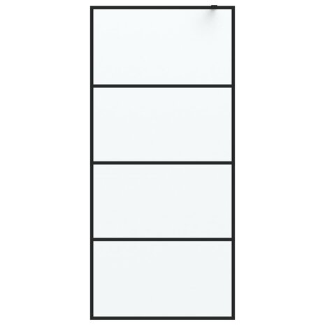 Inloopdouchewand 90x195 cm mat ESG-glas zwart 8720287052289 3