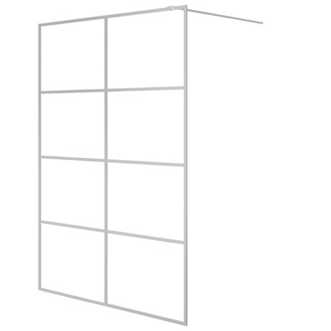 Inloopdouchewand 140x195 cm transparant ESG-glas zilverkleurig 8720287052364 2