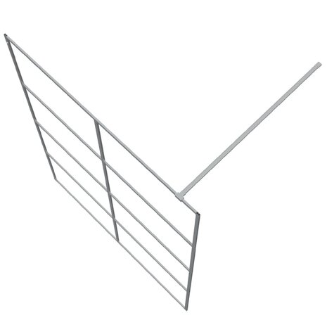 Inloopdouchewand 140x195 cm transparant ESG-glas zilverkleurig 8720287052364 5