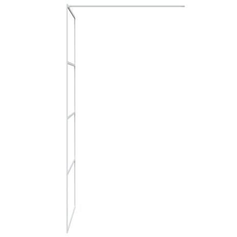 Inloopdouchewand 90x195 cm transparant ESG-glas wit 8720287052388 4