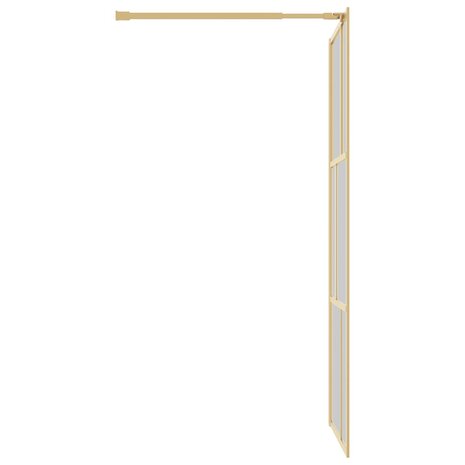 Inloopdouchewand transparant 90x195 cm ESG-glas goudkleurig 8720845942045 4