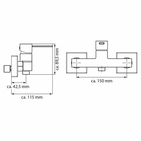 EISL Douchemengkraan CALVINO chroomkleurig 9002560793348 4