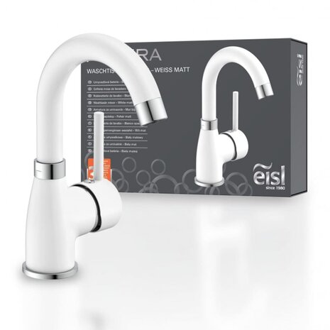 EISL Wastafelmengkraan FUTURA wit en chroomkleurig 9002560796394 11