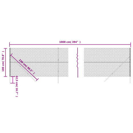 Gaashek 1,8x10 m groen 8720845771232 5