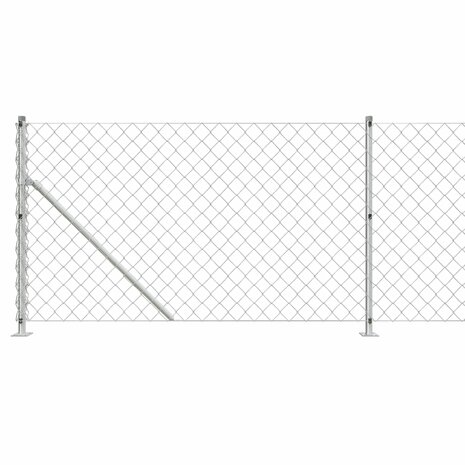Gaashek met flens 1x25 m zilverkleurig 8720845772550 4