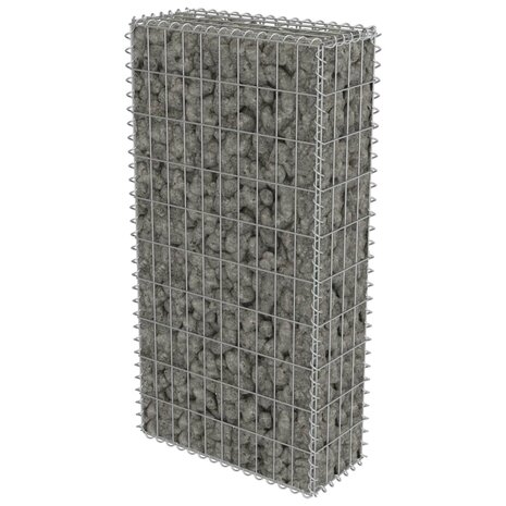 Schanskorfmuur met deksels 50x20x100 cm gegalvaniseerd staal 8719883592114 2