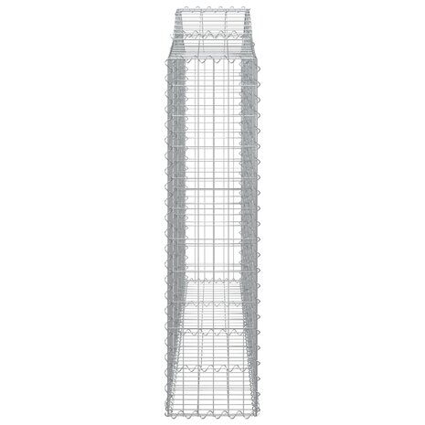 Schanskorf gewelfd 200x30x120/140 cm gegalvaniseerd ijzer 8720845650490 4