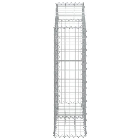 Schanskorf gewelfd 100x30x100/120 cm gegalvaniseerd ijzer 8720845650889 4
