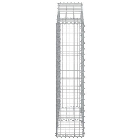 Schanskorf gewelfd 100x30x120/140 cm gegalvaniseerd ijzer 8720845650896 4
