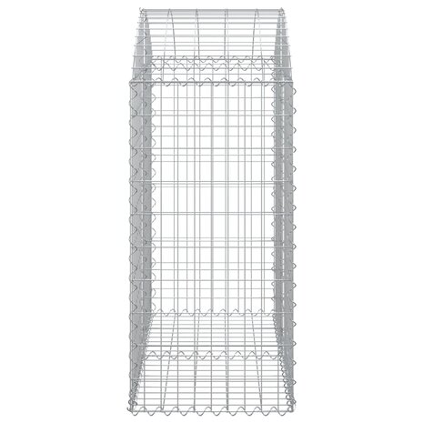 Schanskorf gewelfd 100x50x100/120 cm gegalvaniseerd ijzer 8720845650988 4