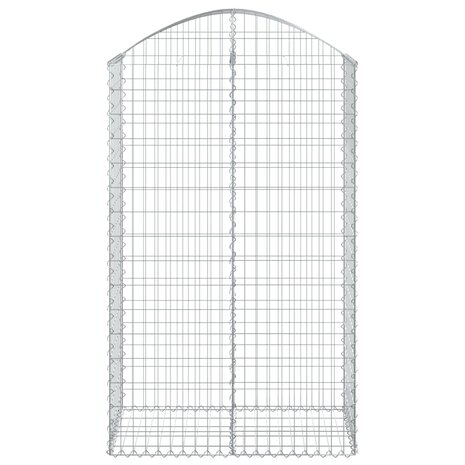 Schanskorf gewelfd 100x50x160/180 cm gegalvaniseerd ijzer 8720845651015 3