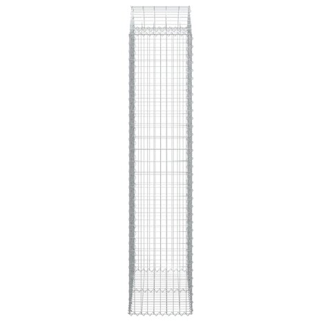 Schanskorf gewelfd 100x50x220/240 cm gegalvaniseerd ijzer 8720845651046 4