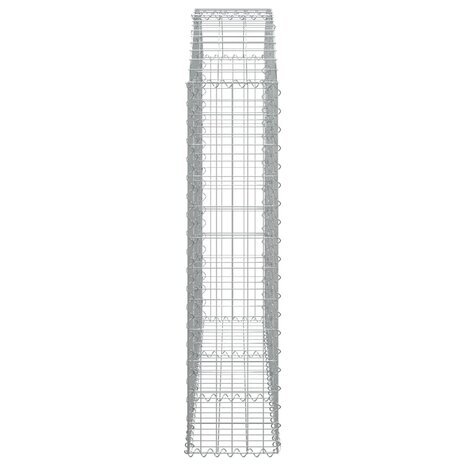 Schanskorf gewelfd 150x30x120/140 cm gegalvaniseerd ijzer 8720845651091 4