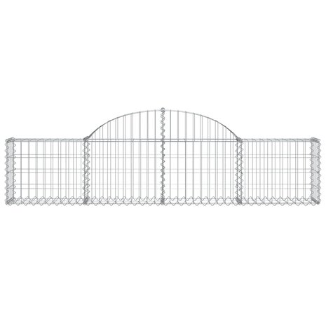Schanskorf gewelfd 200x30x40/60 cm gegalvaniseerd ijzer 8720845651459 3