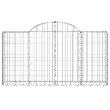 Schanskorf gewelfd 200x30x100/120 cm gegalvaniseerd ijzer 8720845651480 3