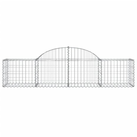 Schanskorf gewelfd 200x50x40/60 cm gegalvaniseerd ijzer 8720845651558 3