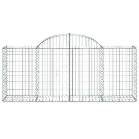 Schanskorf gewelfd 200x50x80/100 cm gegalvaniseerd ijzer 8720845651572 3