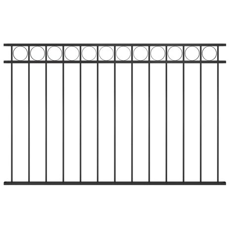 Schuttingpaneel 1,7x1 m staal zwart 8719883865157 1