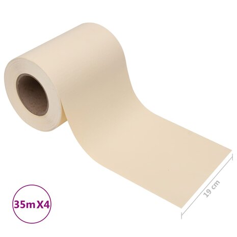 Tuinschermen 4 st 35x0,19 m PVC crèmekleurig 8720286089101 10