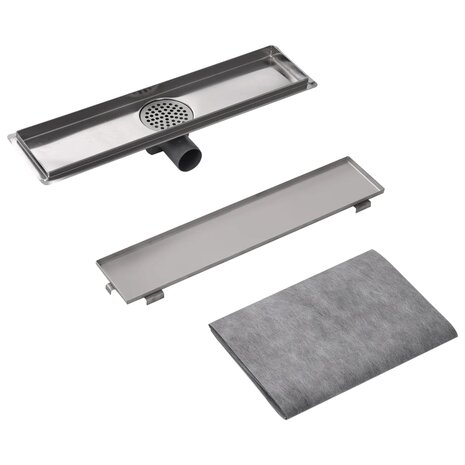 Doucheputje rechthoekig 530x140mm roestvrij staal 8718475978923 5