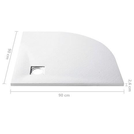 Douchebak 90x90 cm SMC wit 8720286013717 7